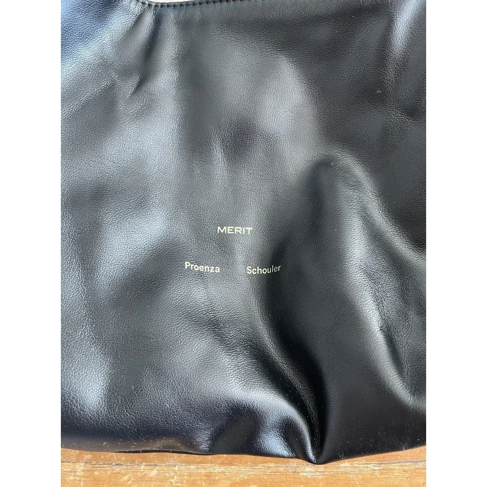 MERIT Proenza Schouler Reversible Vegan Leather Cosmetics Bag w/ Dust Bag